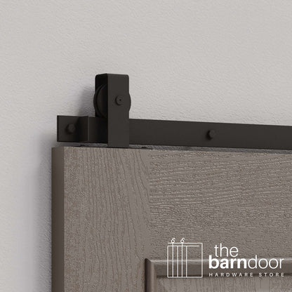 Flat Top Top Mount Heavy Duty Sliding Barn Door Hardware Kit