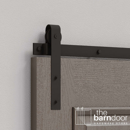 J Strap Heavy Duty Sliding Barn Door Hardware Kit