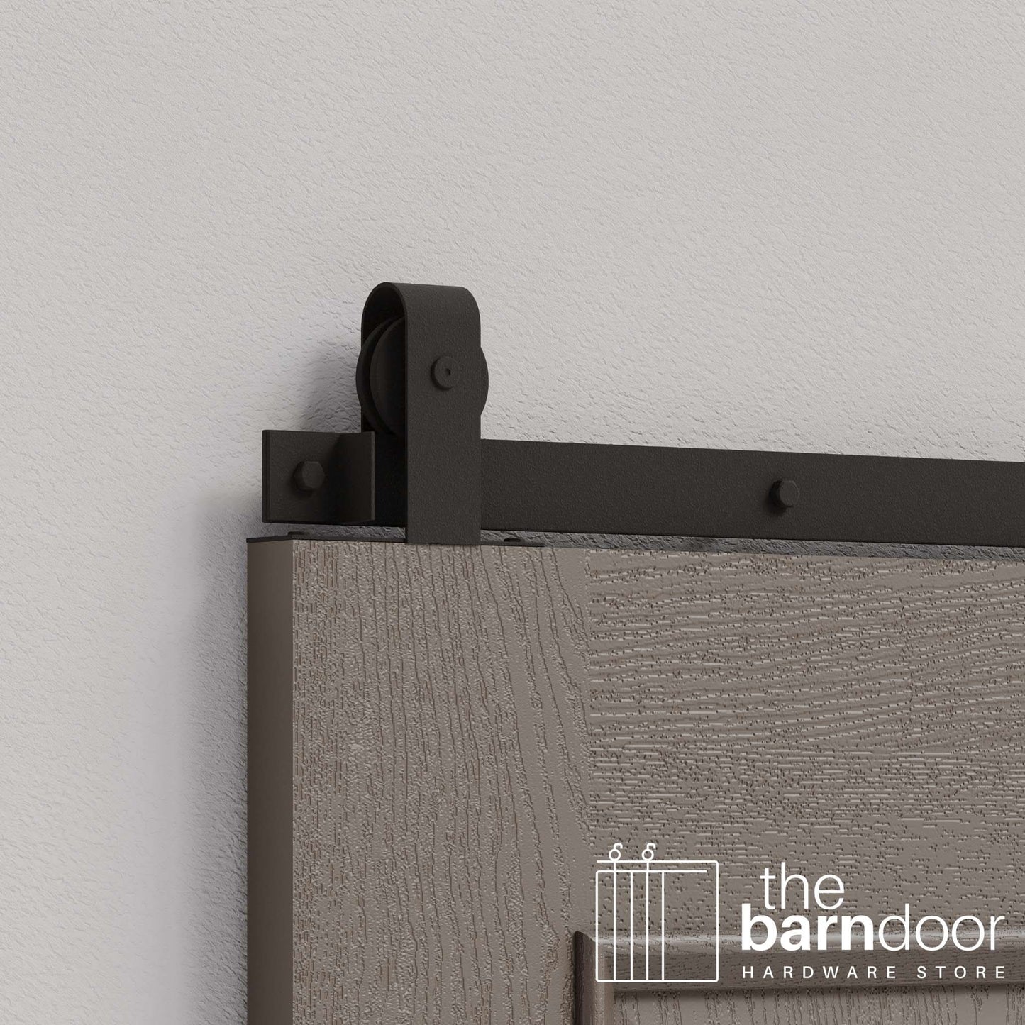 J Top Mount Heavy Duty Sliding Barn Door Hardware Kit