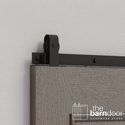 J Top Mount Heavy Duty Sliding Barn Door Hardware Kit