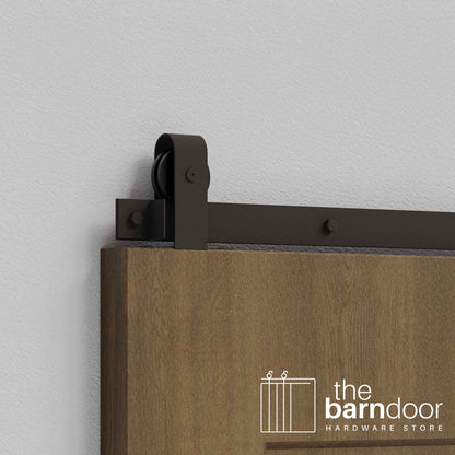 Modern J Top Mount Barn Door Hardware Kit