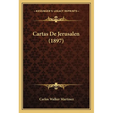 Cartas De Jerusalen (1897) - Paperback