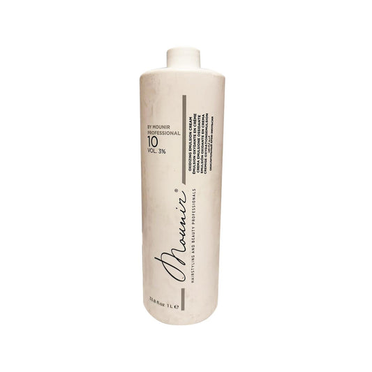 Mounir 10 Volume 3% Oxidizing Cream for Hair Coloring & Bleaching - 1000ml Professional Hair Developer