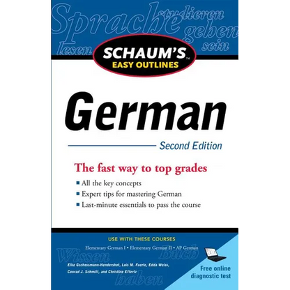 Schaum's Easy Outline of German, Second Edition - Paperback