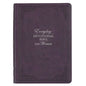 NLT Holy Bible Everyday Devotional Bible for Women New Living Translation, Vegan Leather, Purple Debossed - Leather