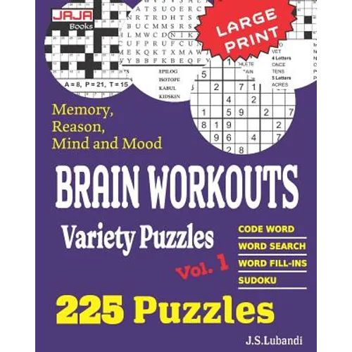 Brain Workouts Variety Puzzles - Paperback