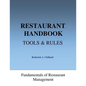 Restaurant Handbook - Tools & Rules: Fundamentals of Restaurant Management - Paperback