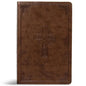 CSB Large Print Personal Size Reference Bible, Brown Celtic Cross Leathertouch - Imitation Leather