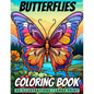 Butterflies Coloring Book: 50 Stunning Butterflies Coloring Pages ǀ Large Print - Paperback