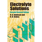 Electrolyte Solutions: Second Revised Edition - Paperback