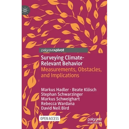 Surveying Climate-Relevant Behavior: Measurements, Obstacles, and Implications - Hardcover