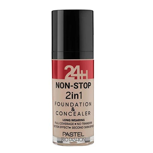 Pastel Profashion 2-in-1 Liquid Foundation and Concealer - Long Lasting, Cruelty-Free Makeup