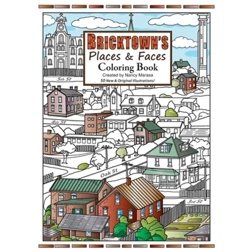 Bricktown's Places & Faces Coloring Book - Paperback