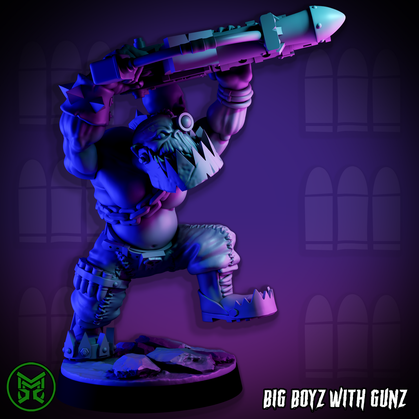 3D Printed Big Boyz with Gunz by Mekka Miniatures