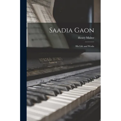 Saadia Gaon: His Life and Works - Paperback