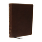 KJV, Journal the Word Bible, Bonded Leather, Brown, Red Letter Edition, Comfort Print: Reflect, Journal, or Create Art Next to Your Favorite Verses - Bonded Leather