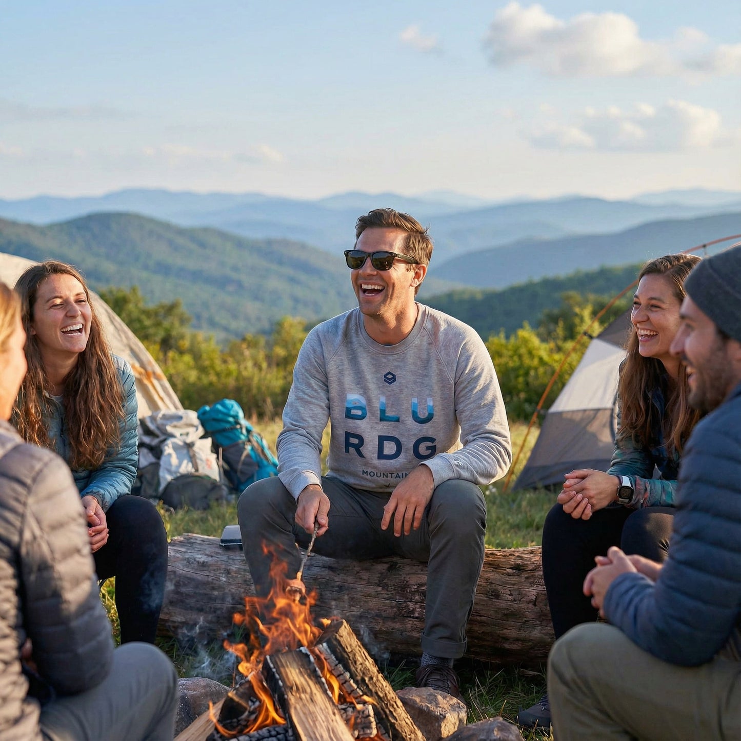 Blue Ridge Mountains Logo Fleece | Mens