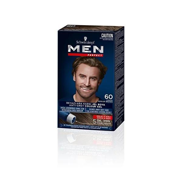 Men's Hair Dye by Perfect - Quick, Long-Lasting Grey Hair Cover & Hair Strengthening - 1.69 fl oz