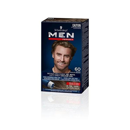 Men's Hair Dye by Perfect - Quick, Long-Lasting Grey Hair Cover & Hair Strengthening - 1.69 fl oz
