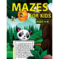 Mazes For Kids Ages 4-8: Awesome Fun Maze Activity Book With 50 Fun & Educational Maze Puzzles For Kids Ages 4-8 - Paperback