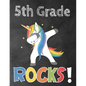 5th Grade Rocks!: Funny Back To School notebook, Gift For Girls and Boys,109 College Ruled Line Paper, Cute School Notebook, School Comp - Paperback