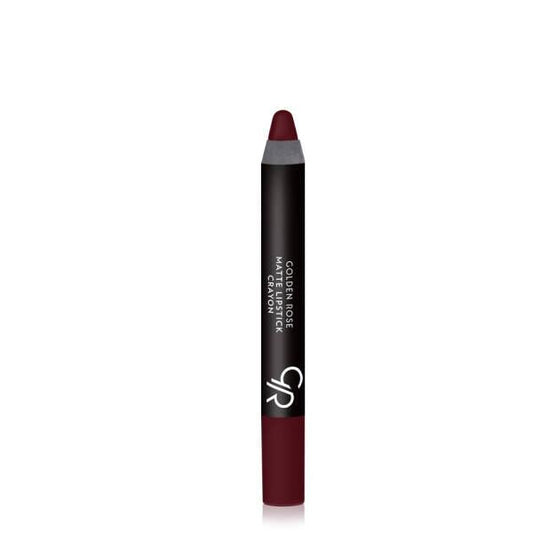 Golden Rose Matte Lipstick Crayon - #02 - Intense, Moisturizing Color, Paraben-Free, Long Lasting Soft Matte Lip Crayon