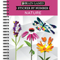 Brain Games - Sticker by Number: Nature - 2 Books in 1 (42 Images to Sticker) - Spiral