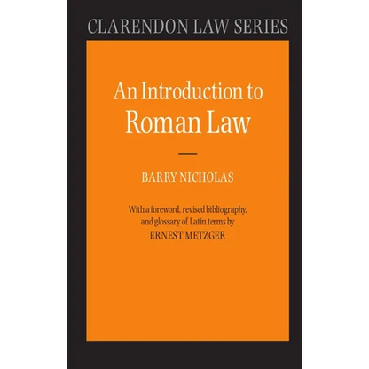 An Introduction to Roman Law - Paperback