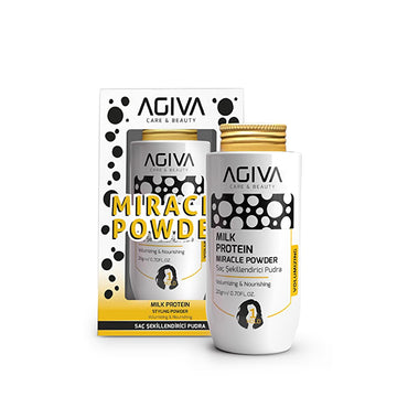Agiva Milk Protein Hair Styling Powder: Volumizing, Oil Absorbing, Matte Finish Hair Volume Powder For Thicker, Fuller Hair