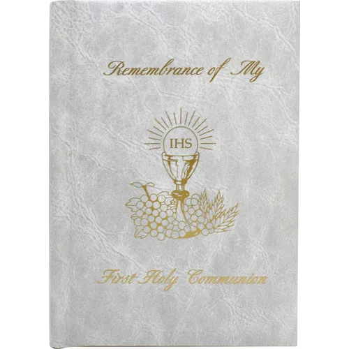 Remembrance of My First Holy Communion-Girl-White Edges: Marian Children's Mass Book - Hardcover