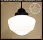Original Schoolhouse |7"| Milk Glass PENDANT LIGHT Fixture