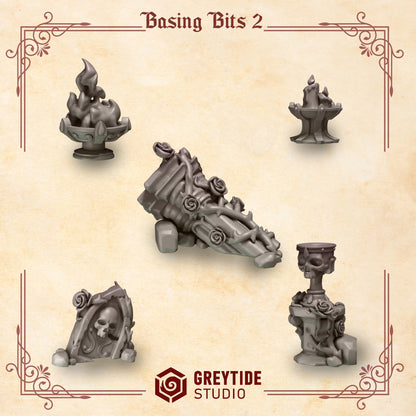 3d Printed Crimson Lords Basing Bits by Greytide Studio