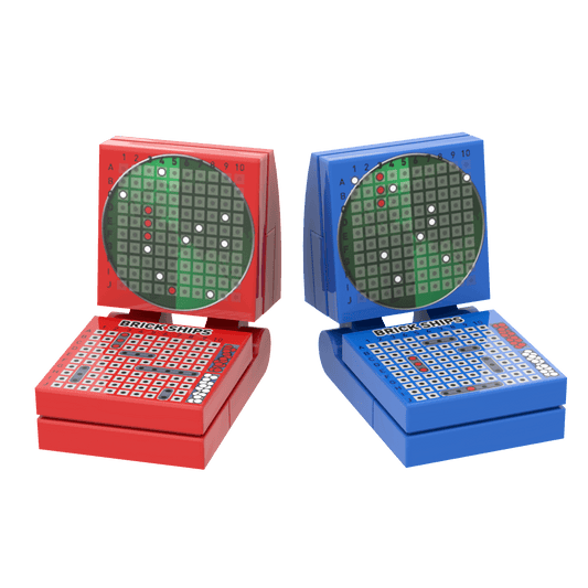 Brick Ships Game - Battle - Custom Printed Building Set - Made Using LEGO® Parts