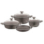 Papilla 7-Piece Non-Stick Cookware Set - Durable Aluminum, PFOA-Free, Ergonomic Design