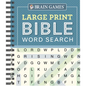 Brain Games - Large Print Bible Word Search (Blue) - Spiral