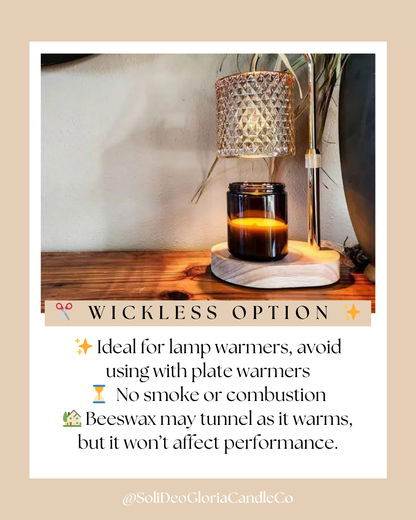 Lavender Valley Beeswax Candle | Organic Essential Oil Infused