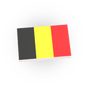 Belgium Country Flag - Custom Printed 2x3 Tile - Made Using a LEGO® Part