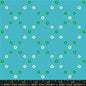 Best Day Ever Turquoise Ditsy Floral Cotton 43"/44" Fabric Per Yard