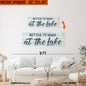 Upgrade Your 36x12 Inches 'Better To Wake At The Lake' To 48x16 Inches Canvas