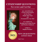 Citizenship Questions For Review And Cut-Out: New 128 Questions Citizenship Test - Paperback