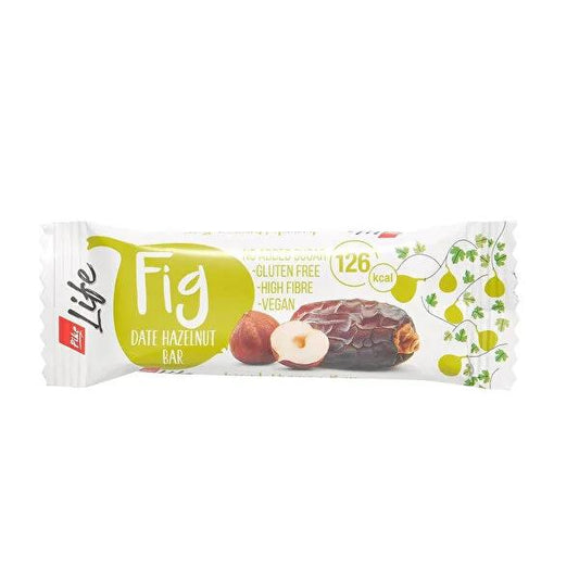 Pike Life Bar - Natural Energy Bar with Figs & Dates, High Fiber, 30g Healthy Snack