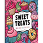 Bold and Easy Sweet Treats Coloring Book: Simple Large Print Cupcakes, Candies and Desserts Designs for Adults, Kids & Beginners - Paperback