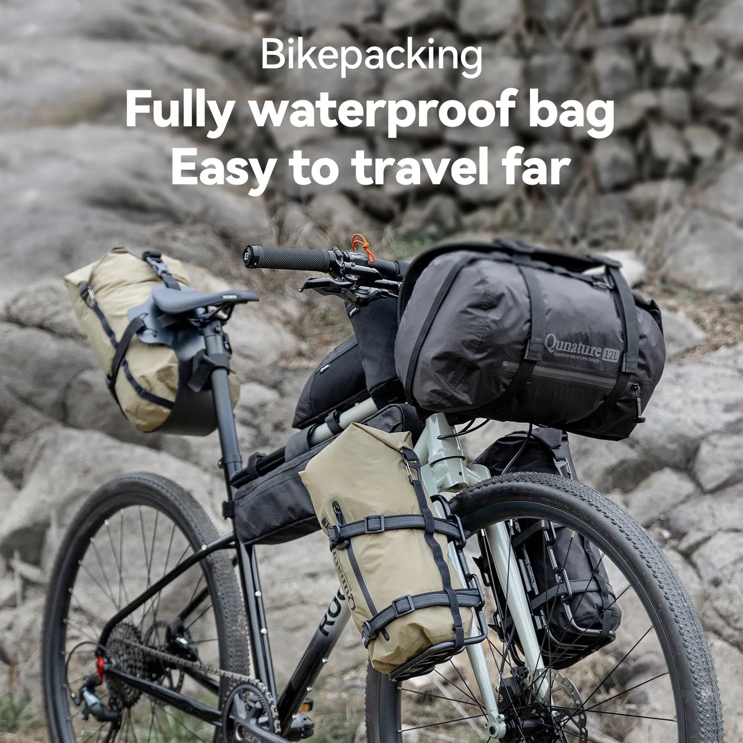 Bikepacking Rear Rack + Waterproof Compression Bag Set