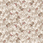Birds and Butterflies White Meadow Blush 43"/44" Cotton Fabric Per Yard