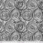 Black And White Onion Rings Cotton Wideback Fabric Per Yard