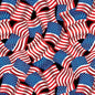 Black Background Flag Celebration Cotton Wideback Fabric Per Yard
