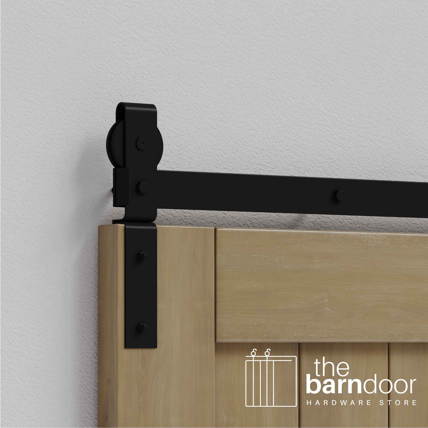 J-Strap Heavy Duty Bifold Barn Door Hardware Kit | 2 Door Kit