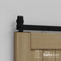 J Top Mount Heavy Duty Bifold Barn Door Hardware Kit | 2 Door Kit