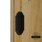 Barn Door Full Radius with Wings Flush Pull