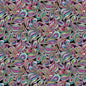 Black Multi Paisley Style Cotton Wideback Fabric Per Yard